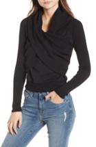 Women's Good American Crossover Sweater - Pink