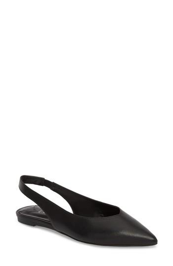 Women's Leith Masonn Slingback Flat M - Black