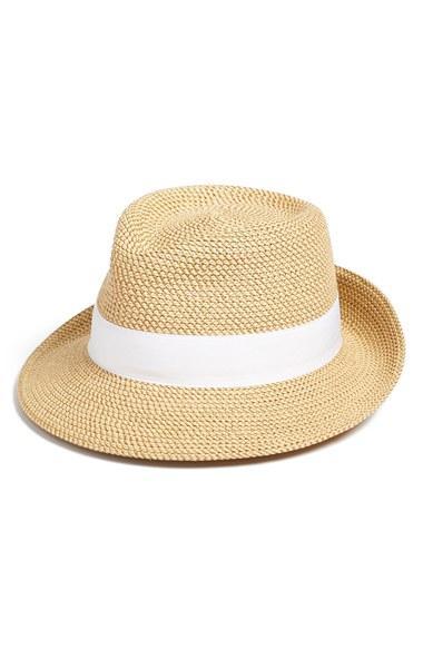 Women's Eric Javits 'classic' Squishee Packable Fedora Sun Hat -