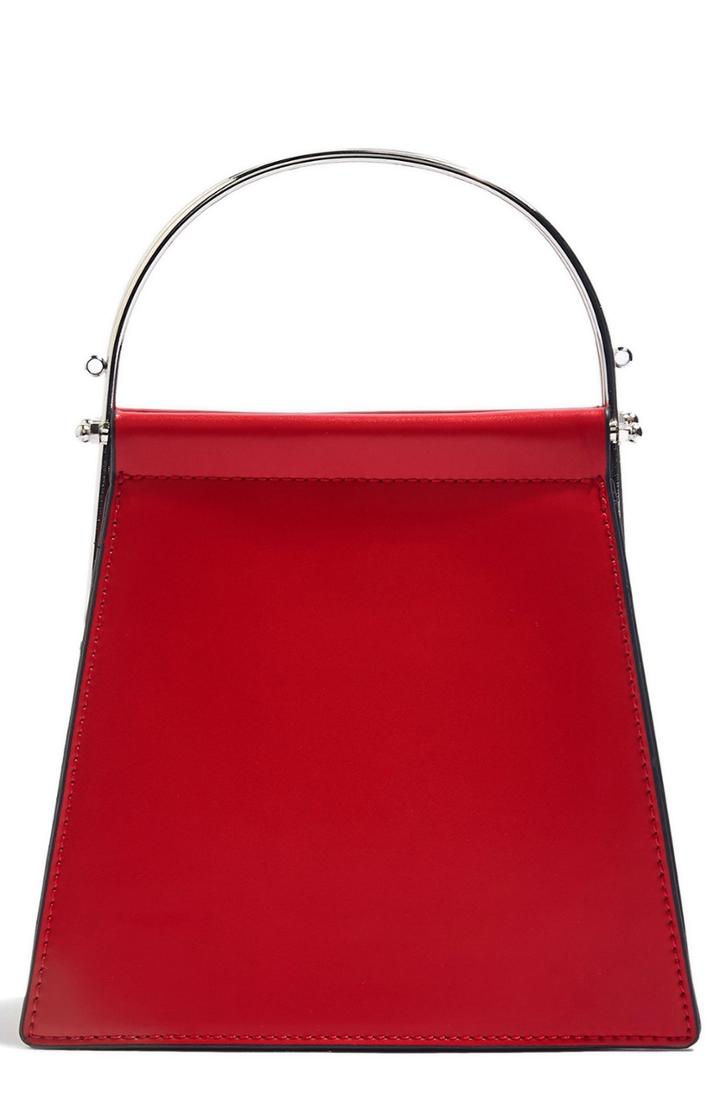 Topshop Lola Top Handle Bag - Red