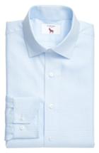 Men's Lorenzo Uomo Trim Fit Houndstooth Dress Shirt - 32 - Blue