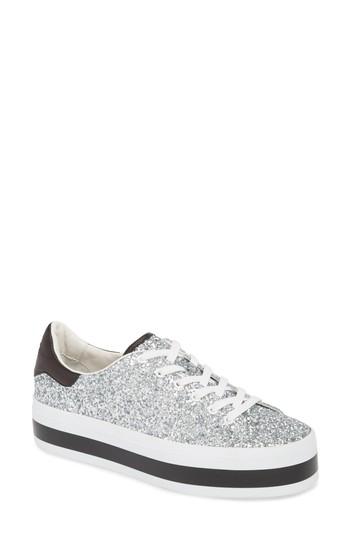 Women's Alice + Olivia Ezra Flatform Sneaker M - Grey