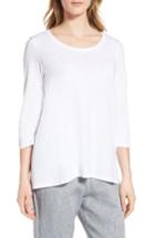 Women's Eileen Fisher Organic Cotton Top, Size - White
