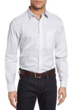 Men's Maker & Company Regular Fit Gingham Sport Shirt - Grey