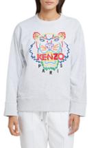 Women's Kenzo Classic Tiger Embroidered Sweatshirt - Grey