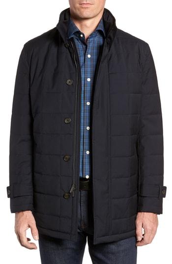 Men's Cardinal Of Canada Quilted Car Coat - Blue