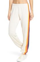 Women's Aviator Nation Stripe Sweatpants - Beige