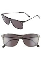 Men's Tom Ford Max 57mm Sunglasses - Grey/ Black/ Ruthenium/ Smoke