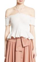 Women's Rebecca Taylor Off The Shoulder Pop Top