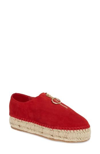 Women's Jslides Ritsy Espadrille Slide Sandal M - Red