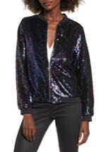 Women's Soprano Sequin Bomber - Blue
