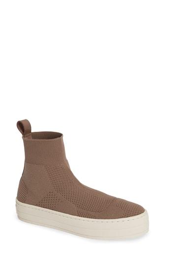 Women's Jslides Hero Sock High Top Sneaker .5 M - Beige
