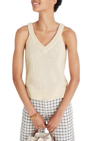 Women's Madewell Stockton Sweater Tank - Beige