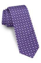 Men's Ted Baker London Deco Geometric Silk Tie, Size - Purple