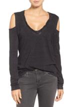 Women's Pam & Gela Cold Shoulder Top, Size - Black