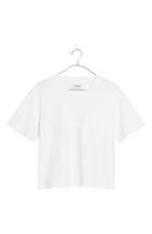 Women's Madewell Easy Crop Tee, Size - White