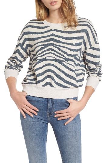 Women's Splendid Zebra Print Sweatshirt