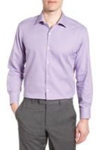 Men's Tailorbyrd Hayden Trim Fit Check Dress Shirt .5 - 32/33 - Purple