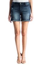 Women's Liverpool Jeans Company Vickie Frayed Denim Shorts - Blue
