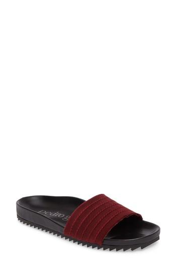 Women's Pedro Garcia Amparo Slide Sandal .5us / 36.5eu - Burgundy