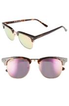 Women's Diff Barry 51mm Polarized Retro Sunglasses - Tortoise/ Pink