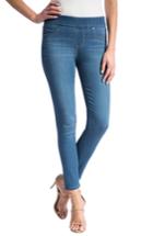 Petite Women's Liverpool Jeans Company High Rise Stretch Denim Ankle Leggings P - Blue