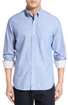 Men's Tailorbyrd 'altai Mountains' Slubbed Sport Shirt