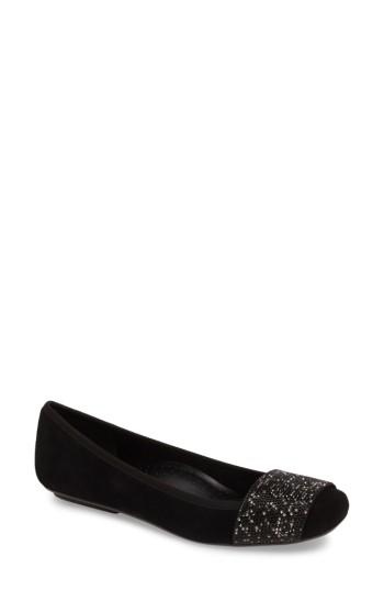 Women's Vaneli Nabila Embellished Ballet Flat .5 M - Black
