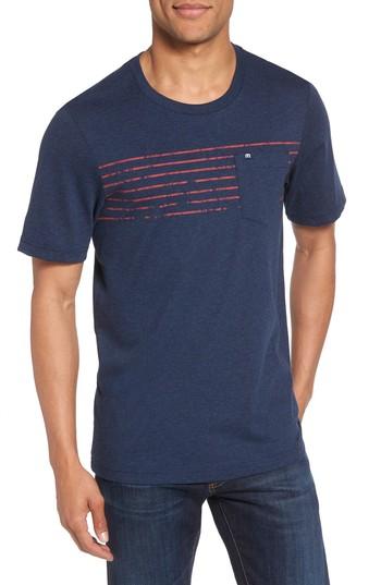 Men's Travis Mathew Bogue Pocket T-shirt - Blue