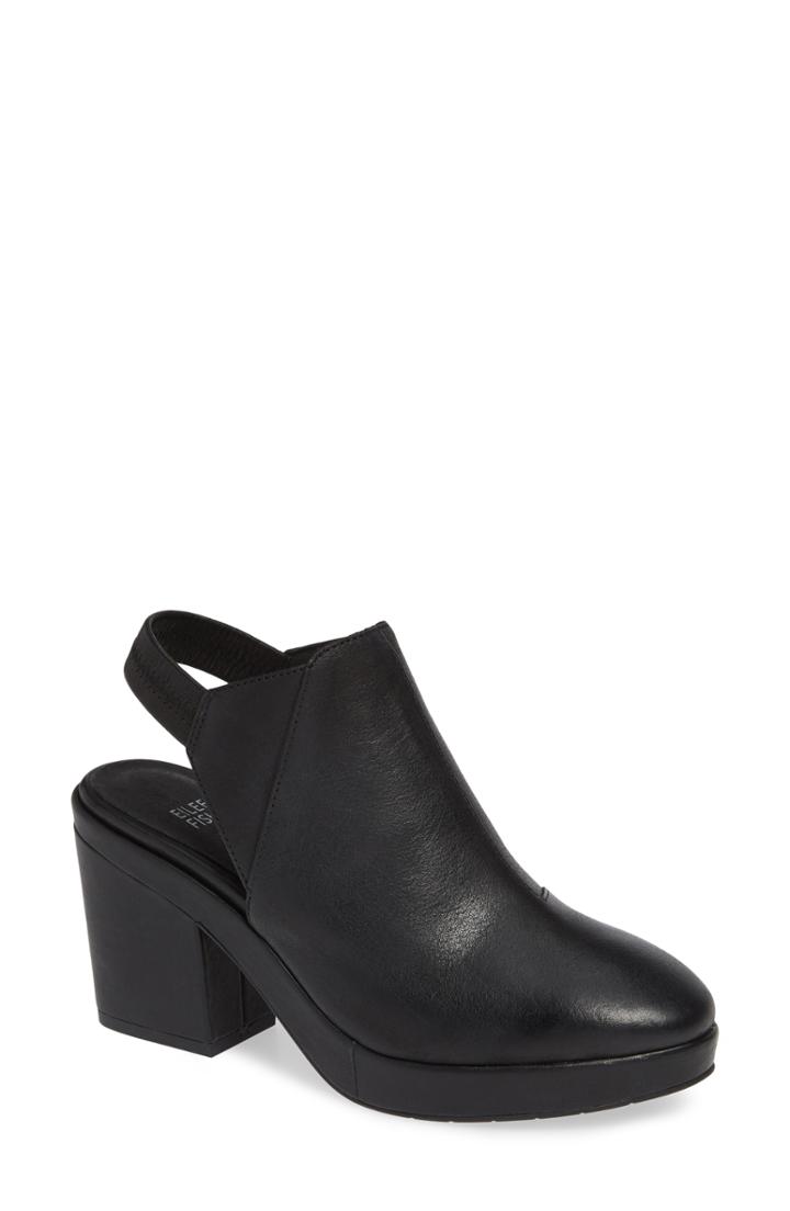 Women's Eileen Fisher Chance Platform Bootie .5 M - Black