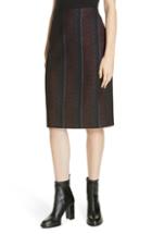 Women's Hugo Riami Metallic Stripe Skirt - Metallic