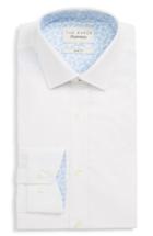 Men's Ted Baker London Sppotz Trim Fit Dot Dress Shirt .5 - White