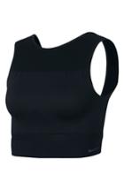 Women's Nike Dry U-back Crop Training Tank - Black