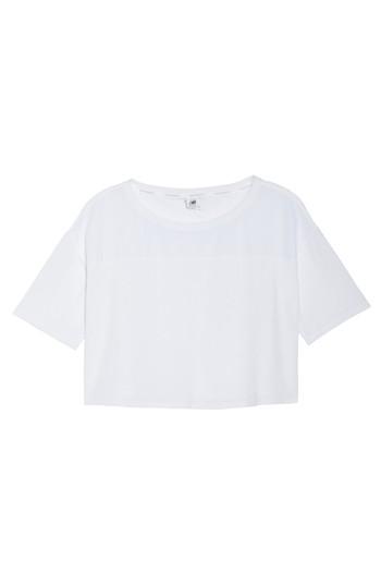 Women's New Balance Determination Crop Top - White