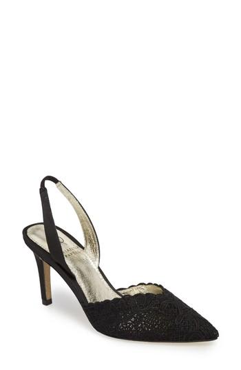 Women's Adrianna Papell Hallie Slingback Pump .5 M - Black