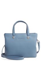 Longchamp Le Foulonne Zip Around Leather Tote - Blue