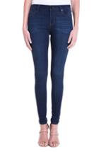 Petite Women's Liverpool Abby Mid Rise Soft Stretch Skinny Jeans P - Blue