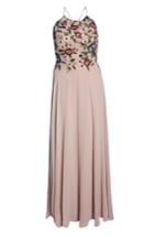Women's Jenny Yoo Sophie Embroidered Luxe Chiffon Gown