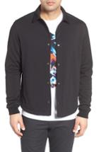 Men's Bugatchi Snap Jacket - Black