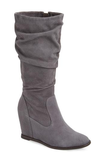 Women's Johnston & Murphy Nicole Wedge Boot M - Grey