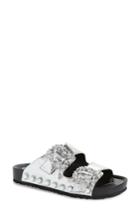 Women's Jessica Simpson Gemelia Embellished Slide Sandal M - Metallic