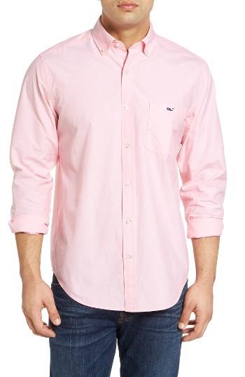Men's Vineyard Vines End On End Tucker Classic Fit Sport Shirt - Pink
