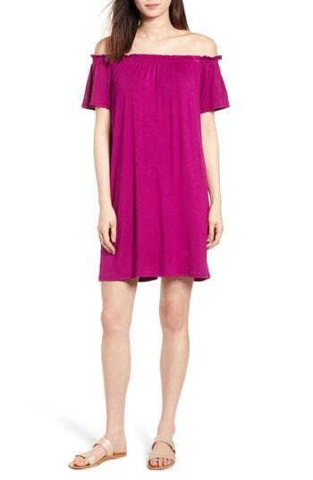 Women's Bobeau Off The Shoulder Knit Dress - Pink
