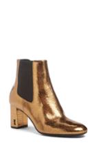 Women's Saint Laurent Loulou Bootie .5us / 37.5eu - Metallic