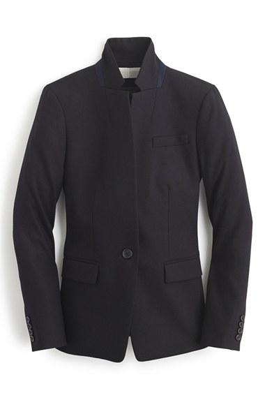 Women's J.crew Regent Stand Collar Blazer