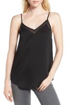Women's 1.state Chiffon Trim Camisole, Size - Black