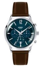 Men's Henry London Knightsbridge Chronological Leather Strap Watch, 41mm