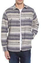 Men's Tommy Bahama Cozy Coast Stripe Shirt Jacket - Blue