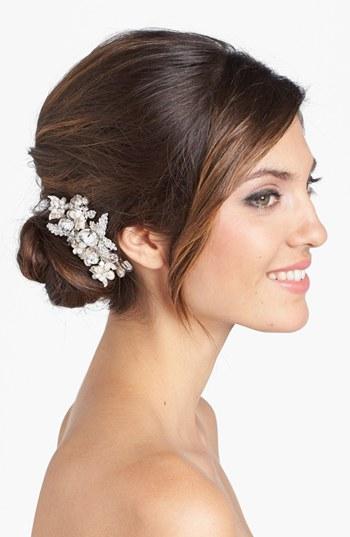 Wedding Belles New York 'luella' Czech Crystal & Freshwater Pearl Clip