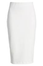 Women's David Lerner Tube High Rise Pencil Skirt - White